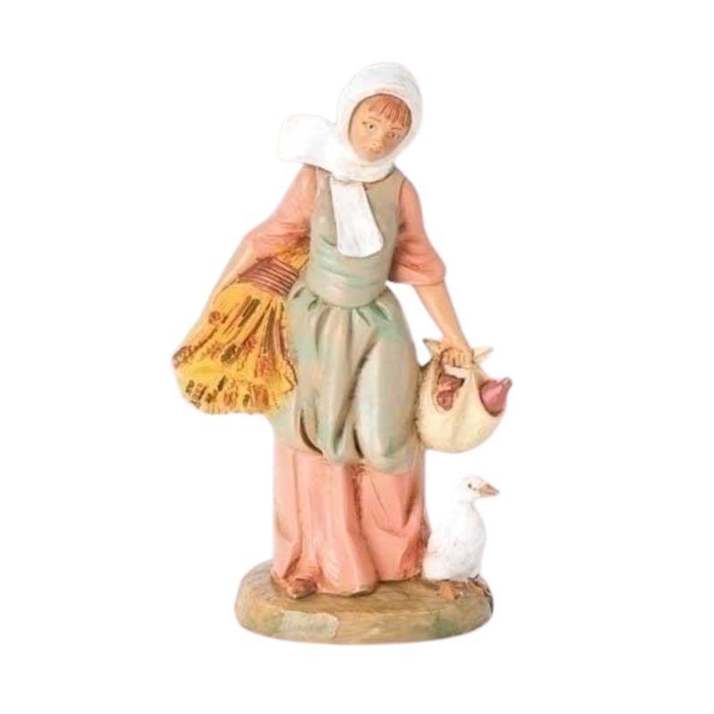 Fontanini 5" Heirloom Nativity Village Hannah Woman with Wheat #52567