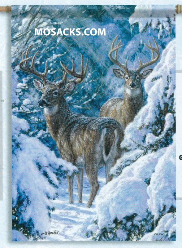 Flagtrends by Carson Winter Sentinels 13x18 Inch Double Sided Garden Flag 480-45738 Winter Sentinel…