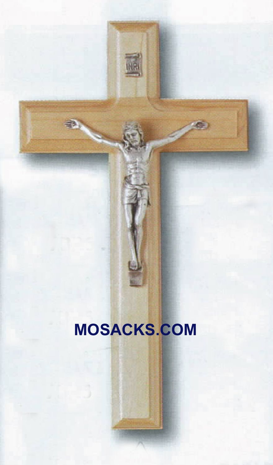 7-1/2" Genuine Maple Hardwood Crucifix finished in a furniture grade quality with Italian Salerni C…