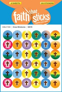 Faith That Sticks Cross Miniatures-92578 Faith That Sticks Cross Miniatures-92578 includes 6 sticker sheets