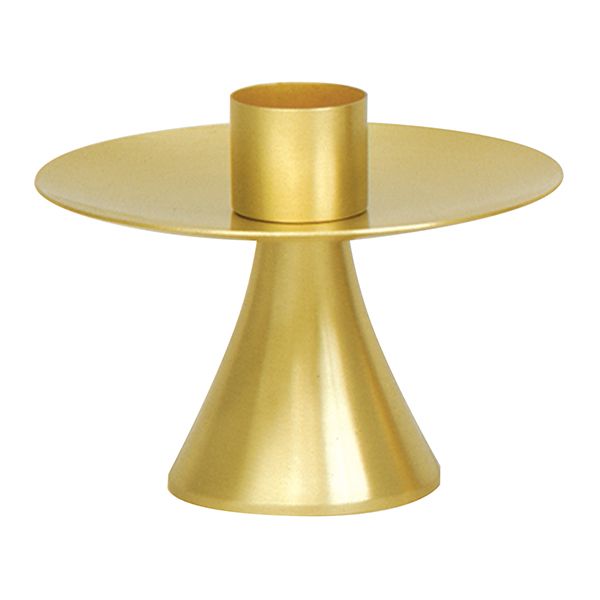 K Brand Brass Candlestick is 3-1/2" high with a 3" base and 1-1/2" candle socket  14-K312  FREE SHI…