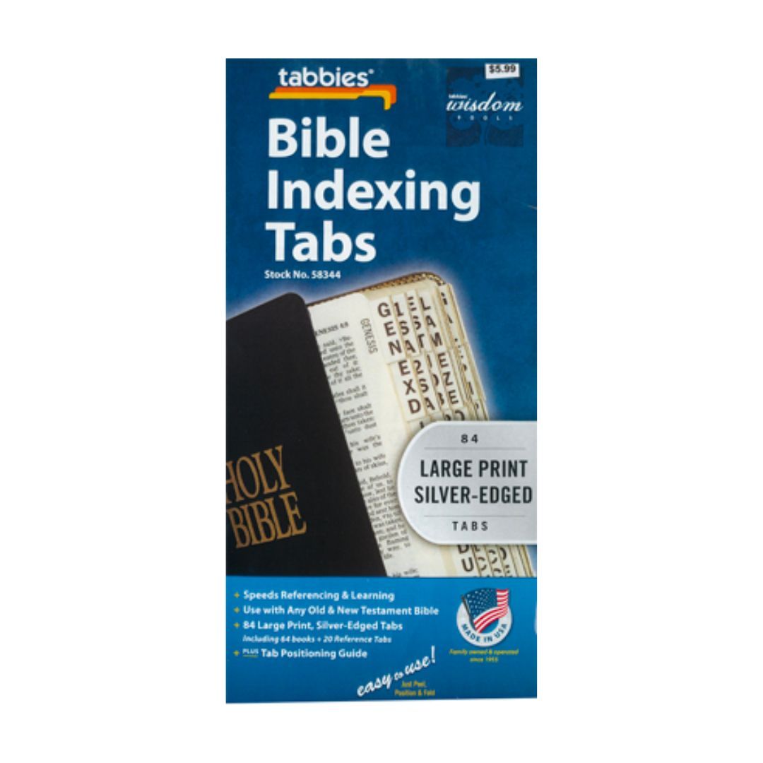 Bible Indexing Tabs: Silver Edged (Large Print) Bible Indexing Tabs Large Print Gold Edged 173-58341