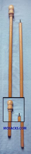 Two-Piece 7' Outdoor Hardwood Flagpole #3720 Two-Piece 7' Outdoor Blonde Hardwood Flagpole, #3720