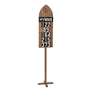Extra Large Hymn Board W/Floor Stand Light TO6082