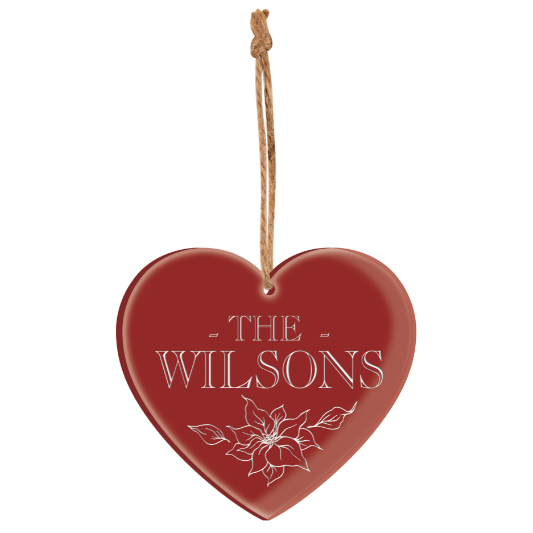 Heart Acrylic Ornament (Personalized) - ZORA0052