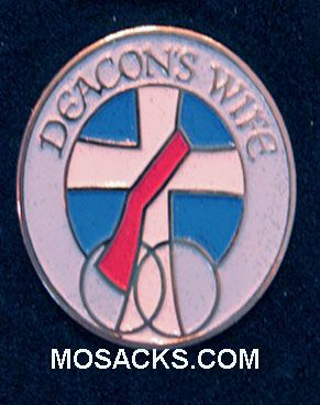 Deacon's Wife Gold-Plated Lapel Pin, #B-44 Deacon's Wife Gold-Plated Lapel Pin, #B-44