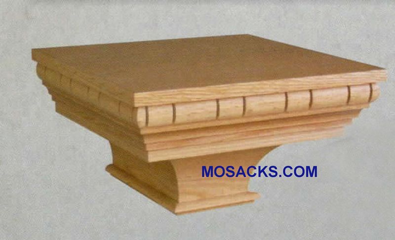 Wooden Wall Mount Pedestal 20"w x 19"d, 9"h 40-427 W Brand Church Furniture at Mosack‚Äôs