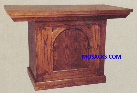 FREE SHIPPING on Altar Wood With Recessed Arch 40-646 measures 72" wide x 36" deep x 39" high