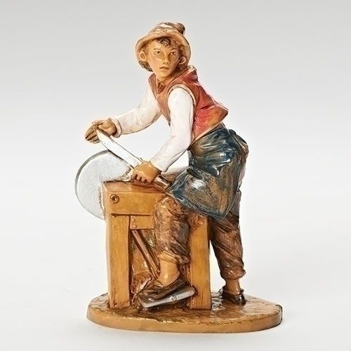 Fontanini Villager 5 Fontanini 5 Inch Villager Silvanus Knife Sharpener 20-59802