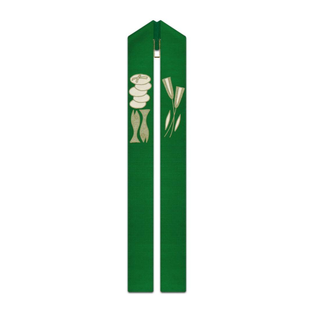 Slabbinck Overlay Stole Green Eucharist Slabbinck Overlay Stole Green Eucharist #50-3809
