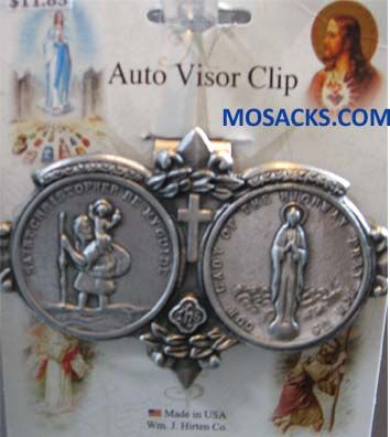 St. Christopher Our Lady of the Highway Visor Clip 12-V5049