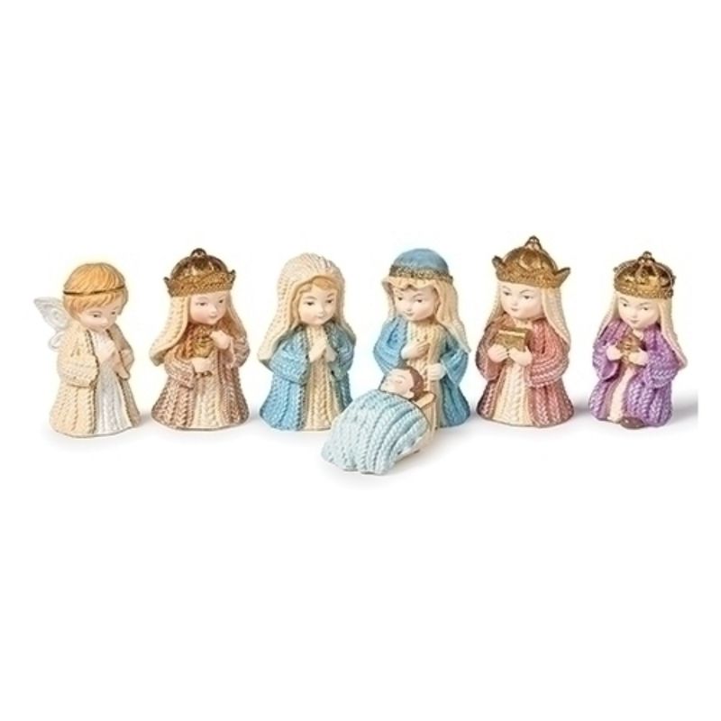 4" Knit Pageant Nativity Set - 13712003000