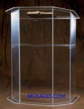 W Brand Acrylic Pulpit without cross and shelf 36" w x 24" d x 48" h 40-3350S is a clear acrylic pu…