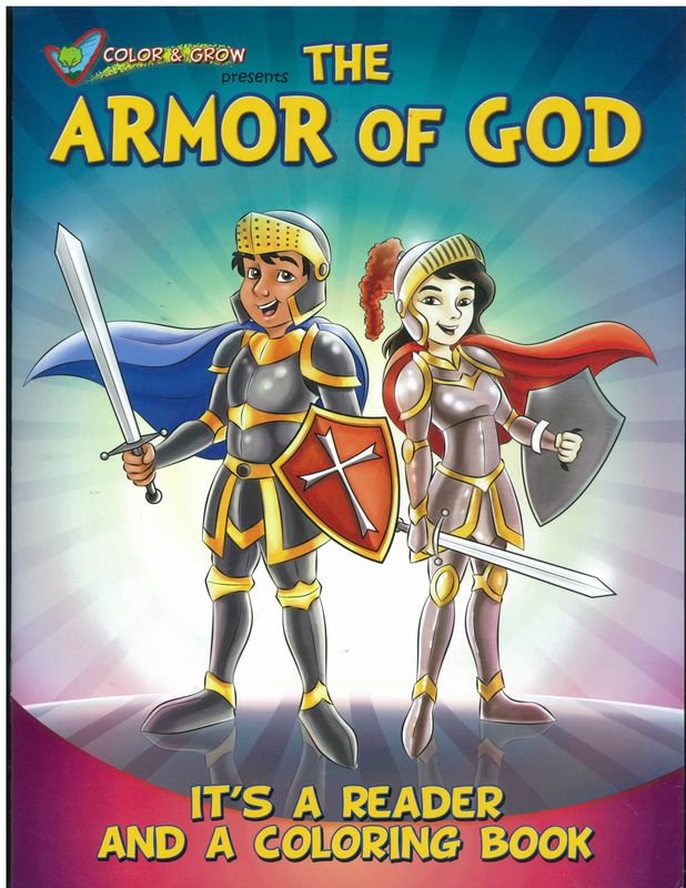 The Armor of God Color and Grow Book -CAG-ARM is a St. Paul Coloring Book and St. Paul Story Book.