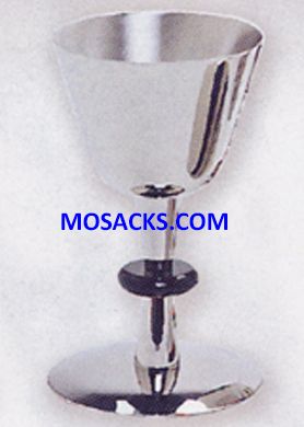 FREE SHIPPING Chalice - Stainless Steel Chalice with Black Delrin Node K584 measures 6-1/4" high an…