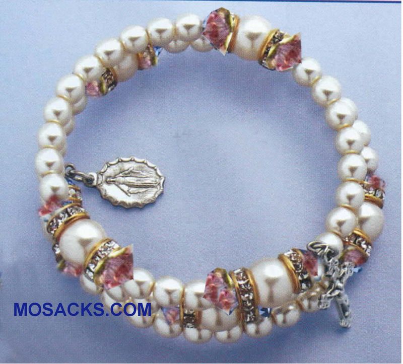 Birthstone Rosary Bracelet Rosary Spiral Bracelet Light Amethyst -14298LA Light Amethyst June Birth…