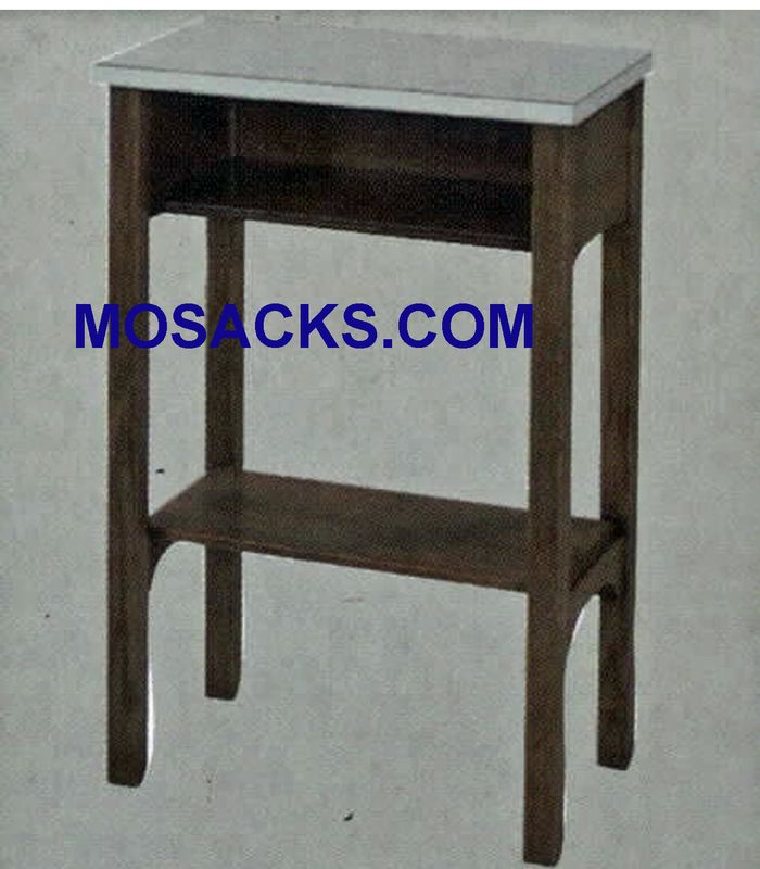 Credence Table w/shelf and laminate top 20" w x 13"d 30" h 40-341