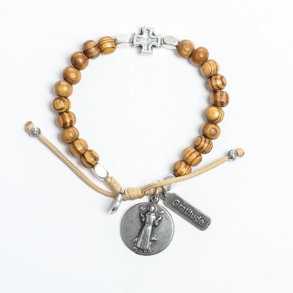 My Saint My Hero Rooted in Faith St. Francis Gratitude Bracelet-26040FR