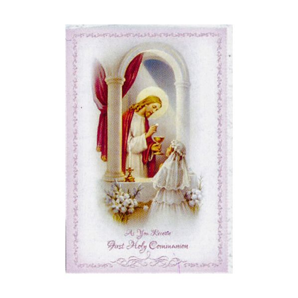 First Holy Communion Greeting Card for Girl 12-FC-9209 First Holy Communion Greeting Card For Girl 12-FC-9209