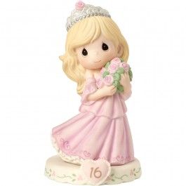 Precious Moments Growing In Grace Age 16 Blonde Girl Figurine -162015 Precious Moments Sweet Sixtee…