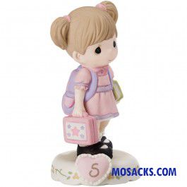 Precious Moments Growing in Grace Age 5 Brunette 5 inch 152011B