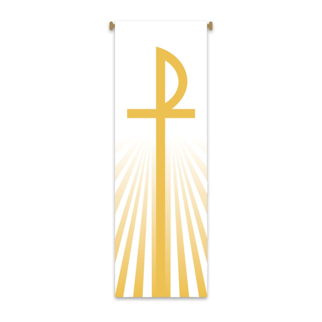 Slabbinck Large Inside Banner Chiro Monogram of Christ 7148
