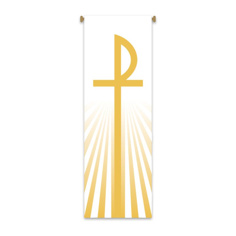 Slabbinck Large Inside Banner Chiro Monogram of Christ 7148