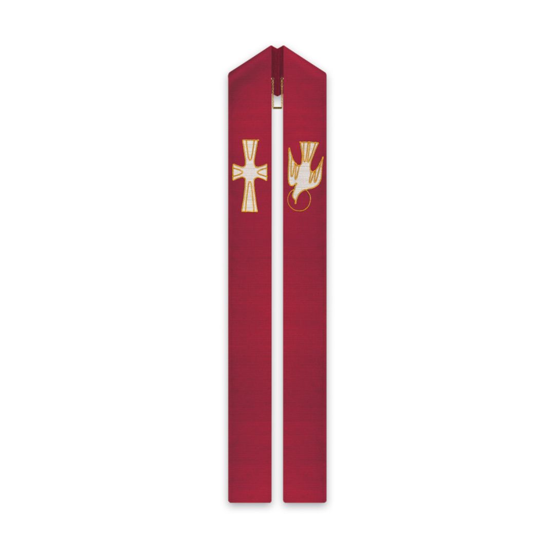 Slabbinck Holy Spirit Overlay Stole (Red) Slabbinck Overlay Stole Red, Holy Spirit #50-3807