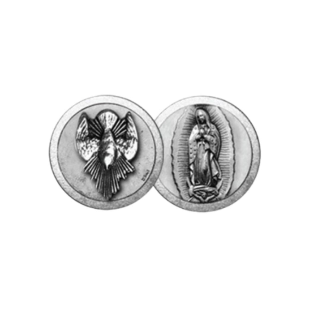 Holy Spirit and Our Lady of Guadalupe Pocket Coin 12-1068-651