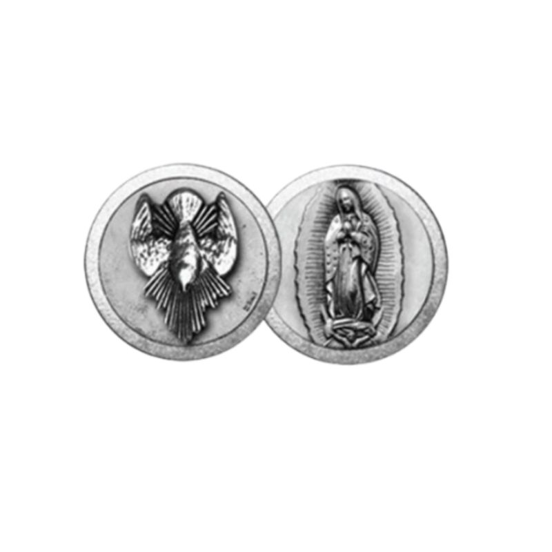 Holy Spirit and Our Lady of Guadalupe Pocket Coin 12-1068-651