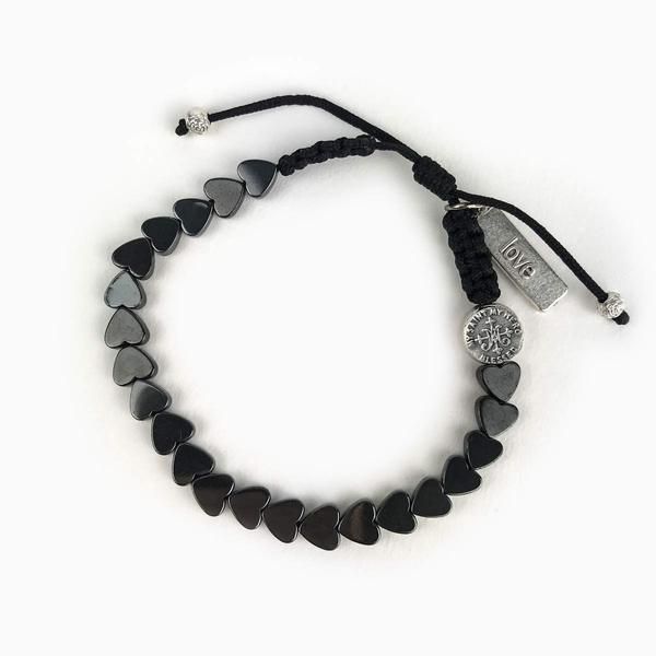 My Saint My Hero Belonging Heart Upon Heart Bracelet -18034HE