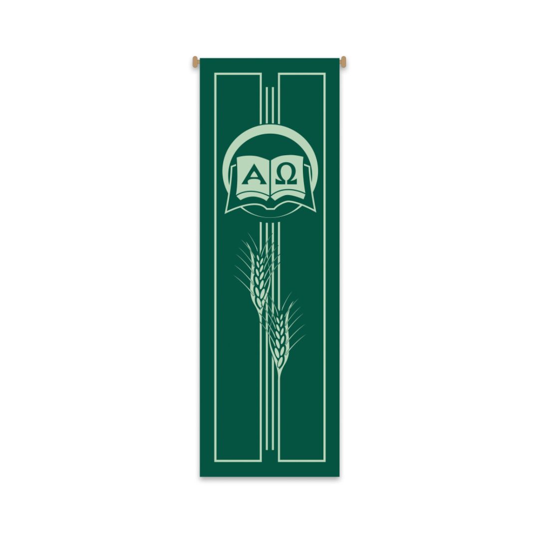 Slabbinck Alpha-Omega Inside Banner (Large) Slabbinck Large Inside Banner Alpha-Omega & Wheat 7127
