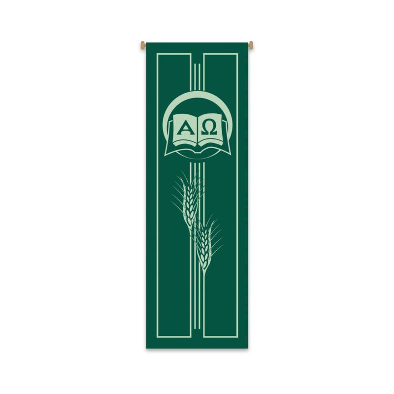 Slabbinck Large Inside Banner Alpha-Omega & Wheat 7127