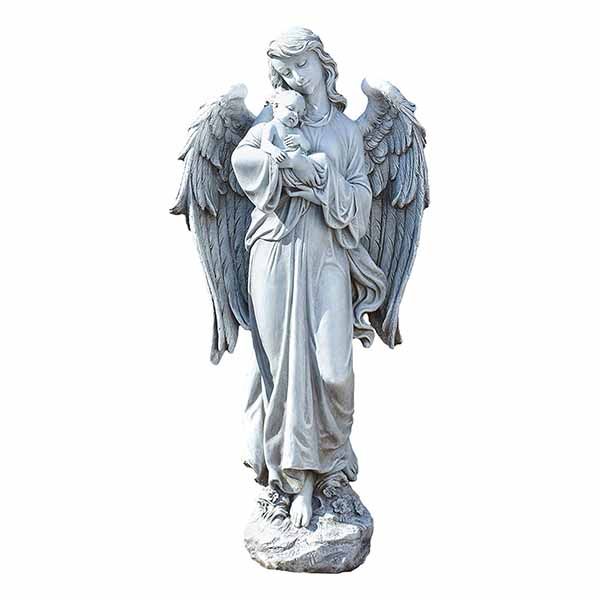 Joseph's Studio Angel Holding Baby Garden Statue 20-600047