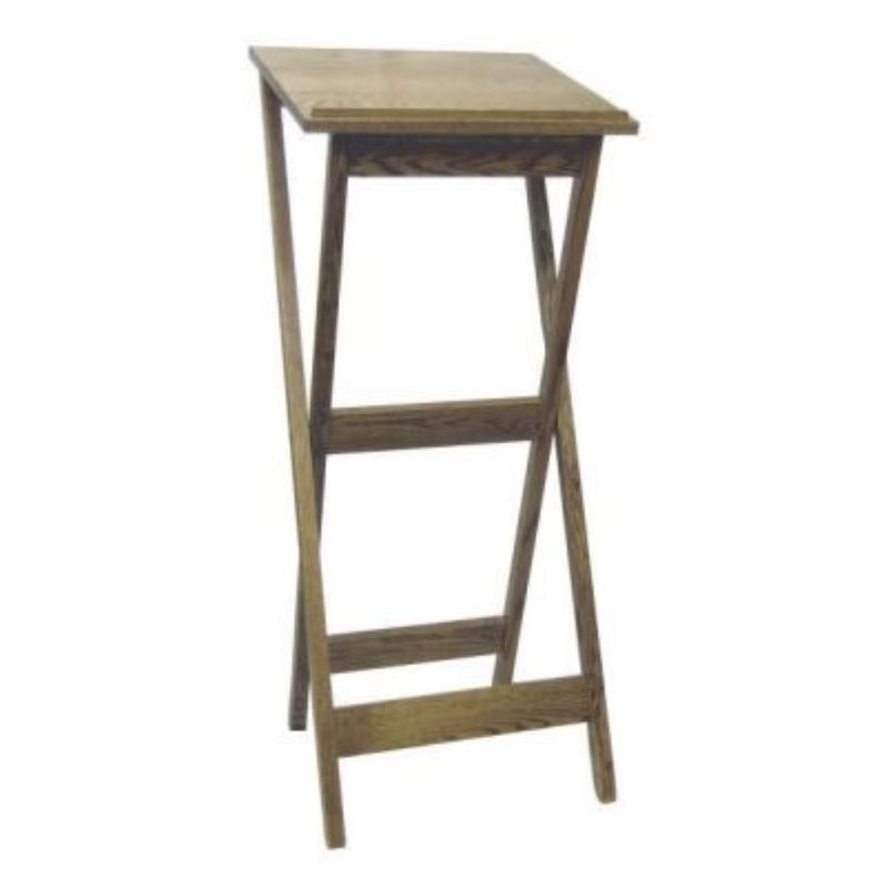Church Furnishings Wooden Portable Lectern with wood top 40-311