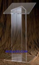 W Brand Acrylic Lectern 24" x 20" d x 48" h 40-3320