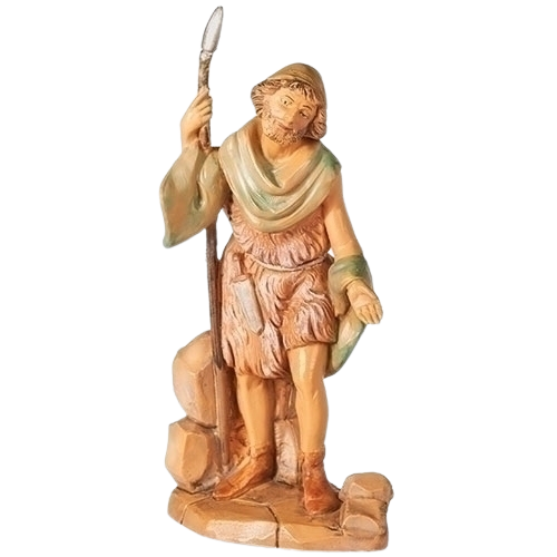 Fontanini 5" Heirloom Nativity Teman, Hunter is a reintroduction with new color palette 54046