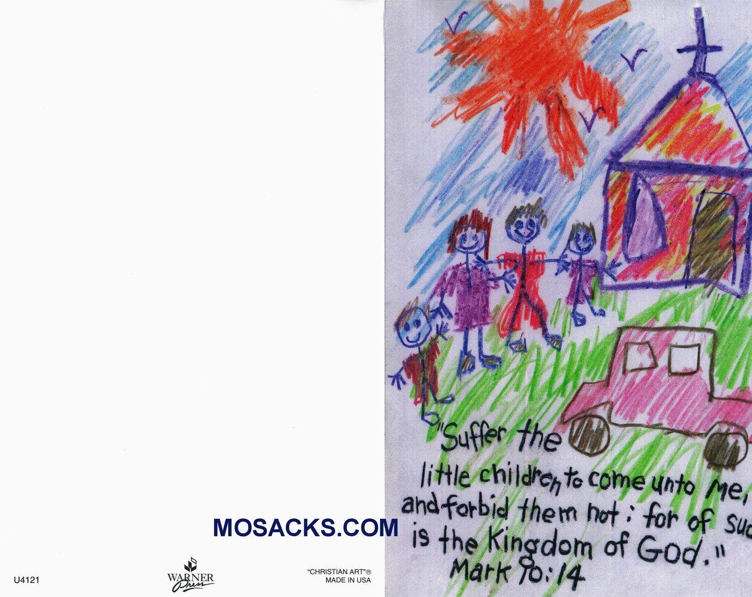 Bulletin Cover Suffer The Little Children To Come 100 Pack-U4121,  General Bulletin Cover