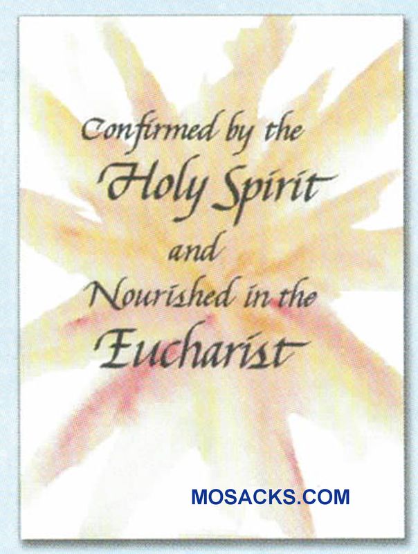 Confirmed By The Holy Spirit And Nourished In The Eucharist Greeting Card -WCA8104 An RCIA Greeting…