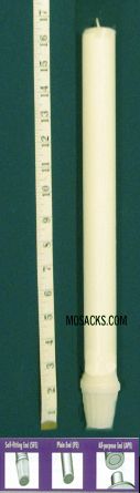 Long-Burning 100% Beeswax Altar Candle Short 2's SFE, 1 1/16" x 16 3/4"