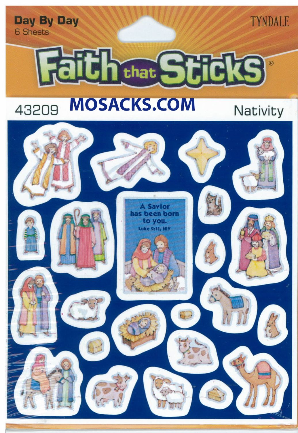 Faith That Sticks Nativity 87-43209 Christian Stickers & Catholic Stickers Faith That Sticks Nativity 87-43209 includes 6 Nativity stic…