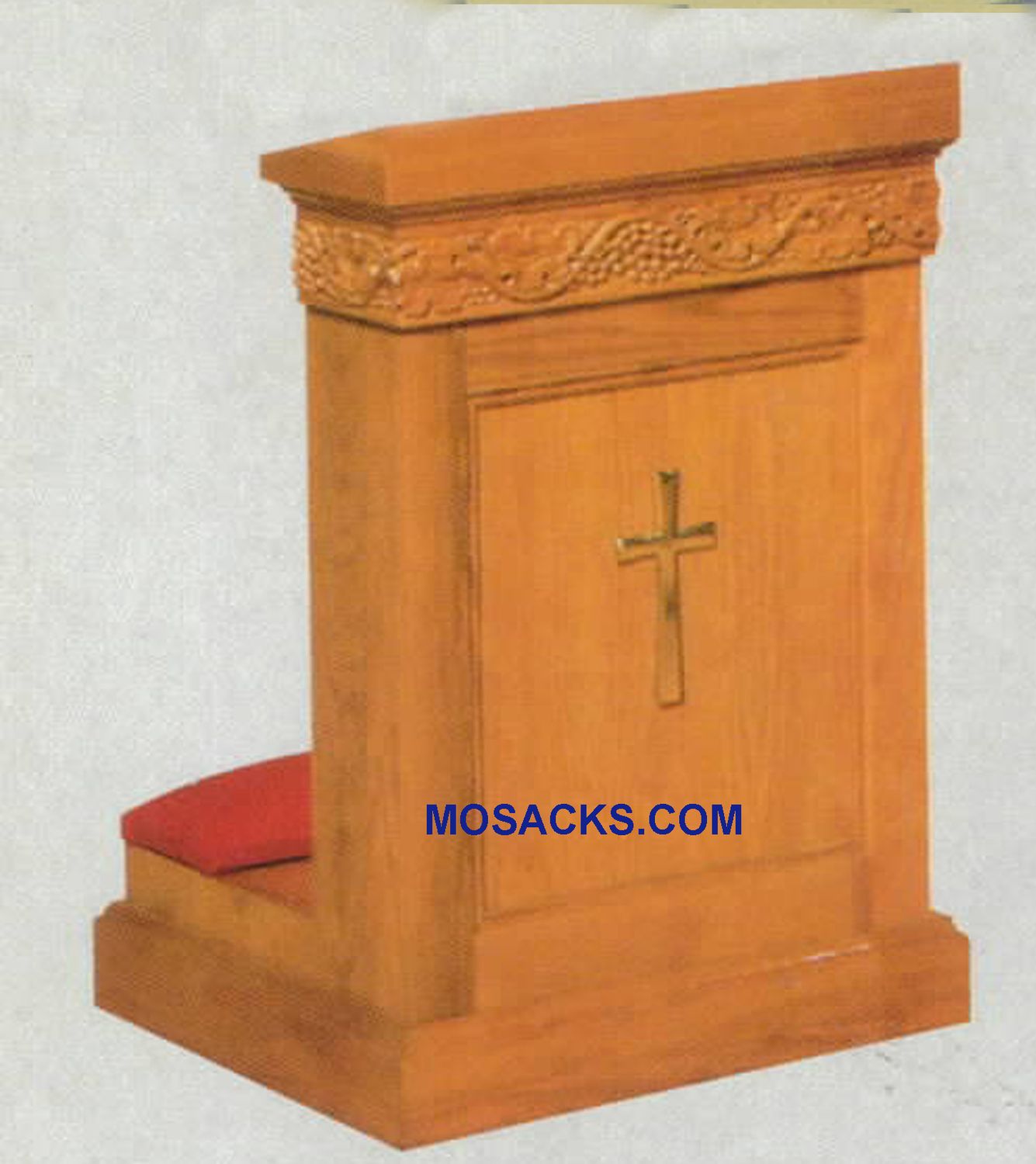 Prie Dieu Kneeler with shelf 36"w x 23"d, 34"h 40-1411 W Brand Church Furniture at Mosack‚Äôs