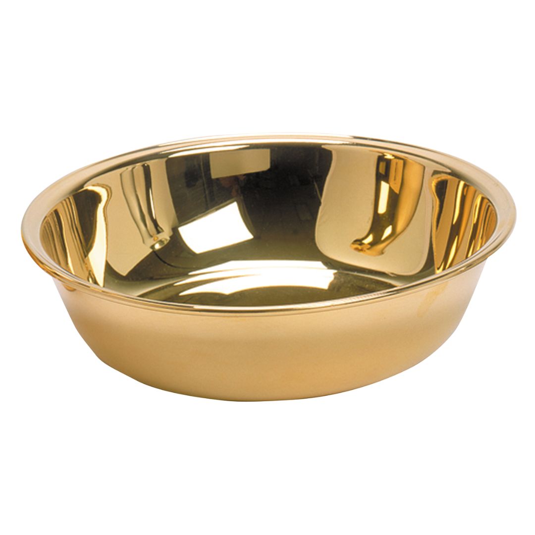 FREE SHIPPING KBrand 8 Inch diameter Gold Plated Pewter Basin-K218G, Baptismal Basin