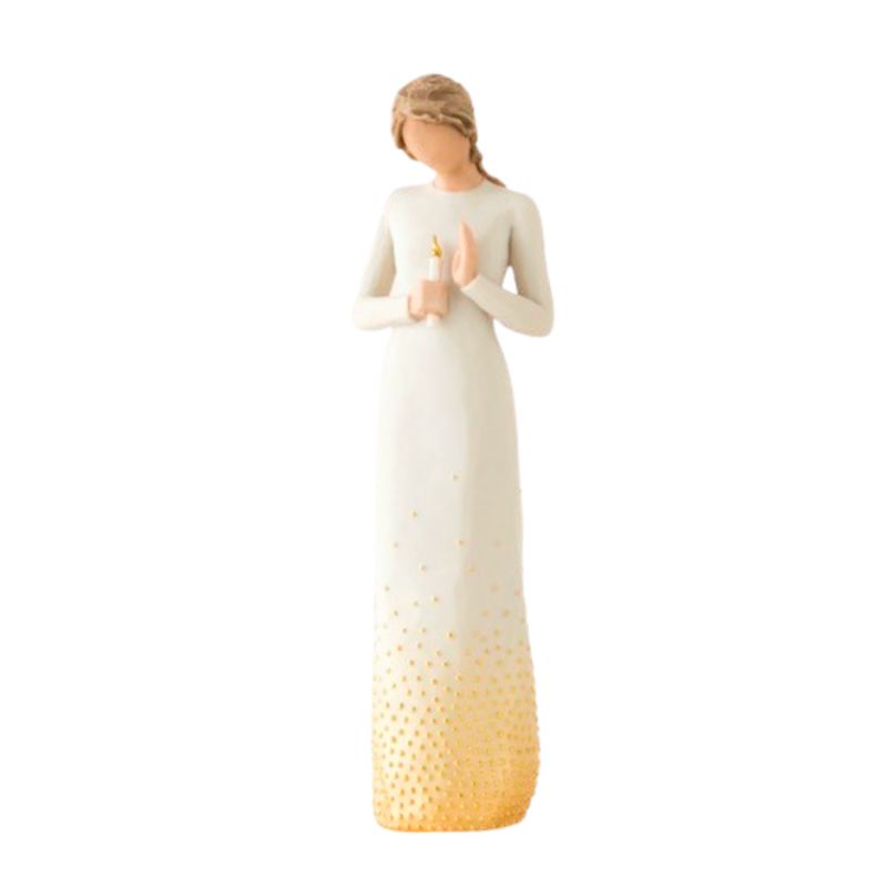 Wlllow Tree Vigil Figurine, 10 Willow Tree Figurine Vigil by Susan Lordi 27538 with Sentiment: Luminary of Love 10"