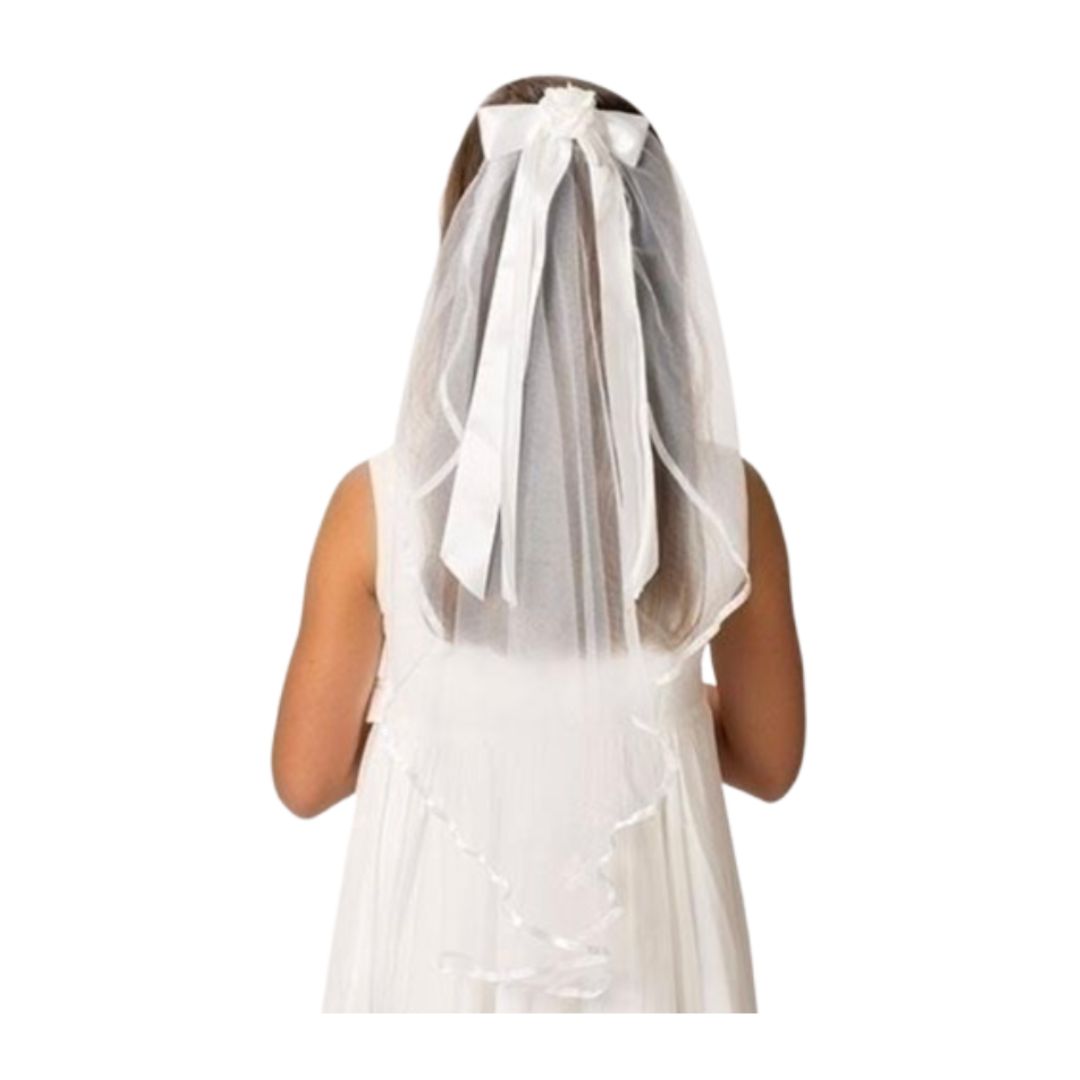 First Communion Veil Charlotte 20417 measures 25‚Äù long