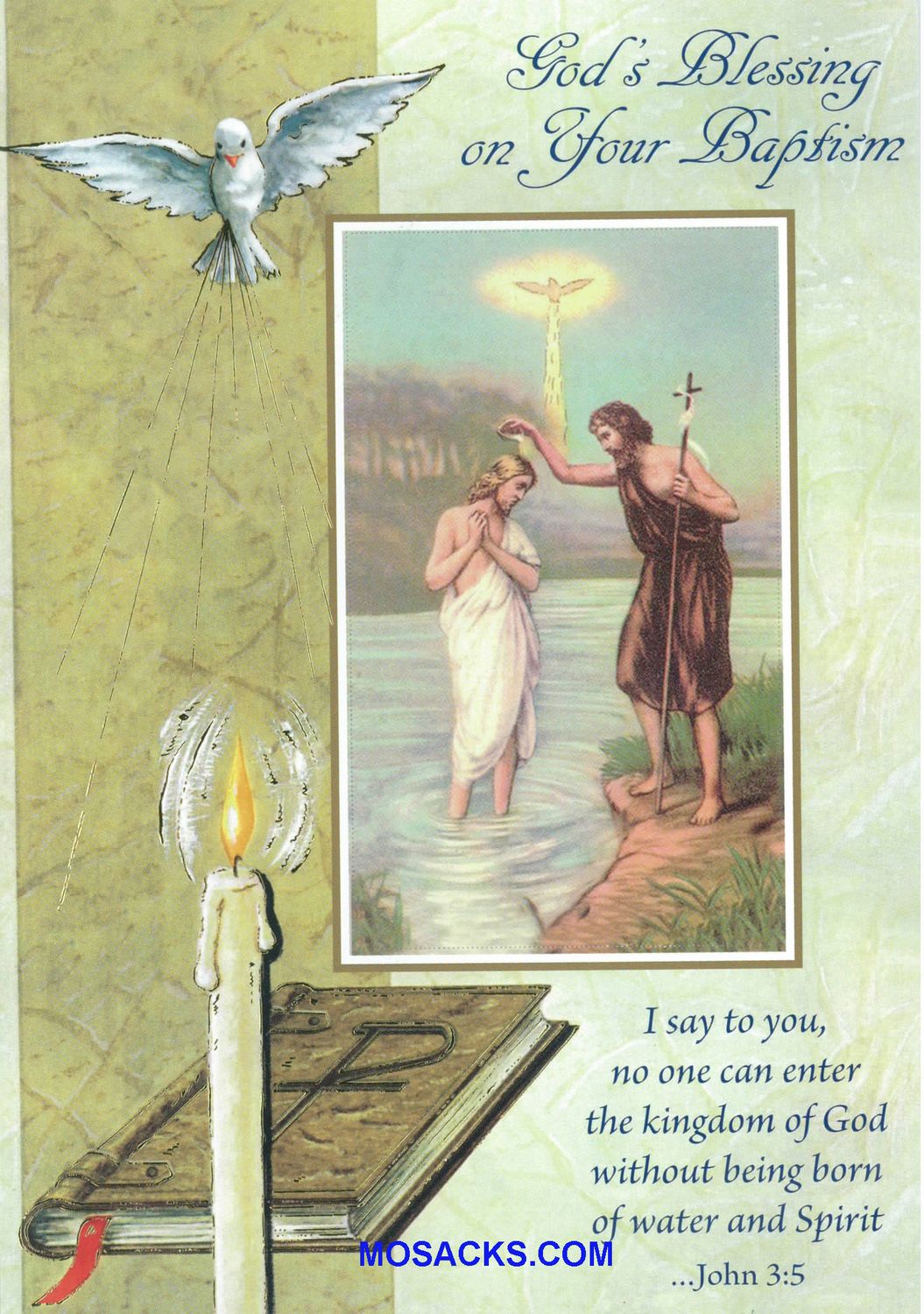 God's Blessing On Your Baptism-BAPT87429