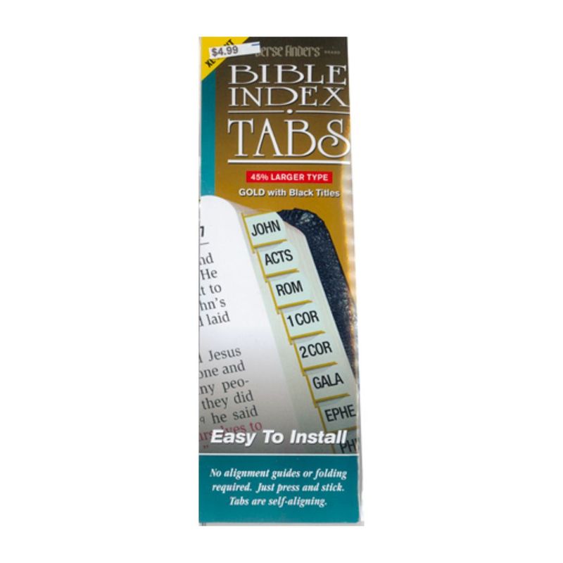 Bible Index Tabs Gold Edged-75904