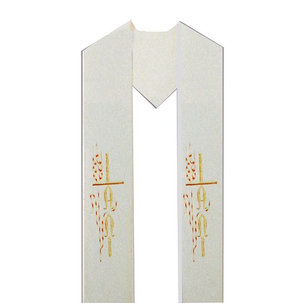 Beau Veste Overlay Stole  with Alpha & Omega 713