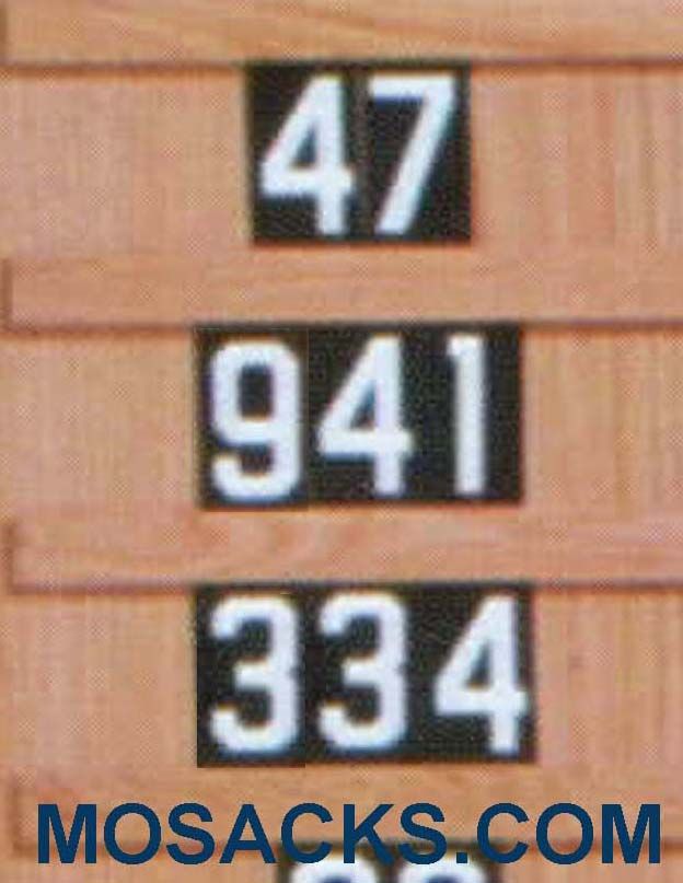 Set of Hymn Board Numbers (0-9) 2" w x 3-1/2" h 40-4290N