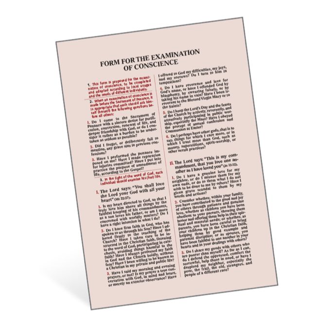 "Examination of Conscience" Card (528/C